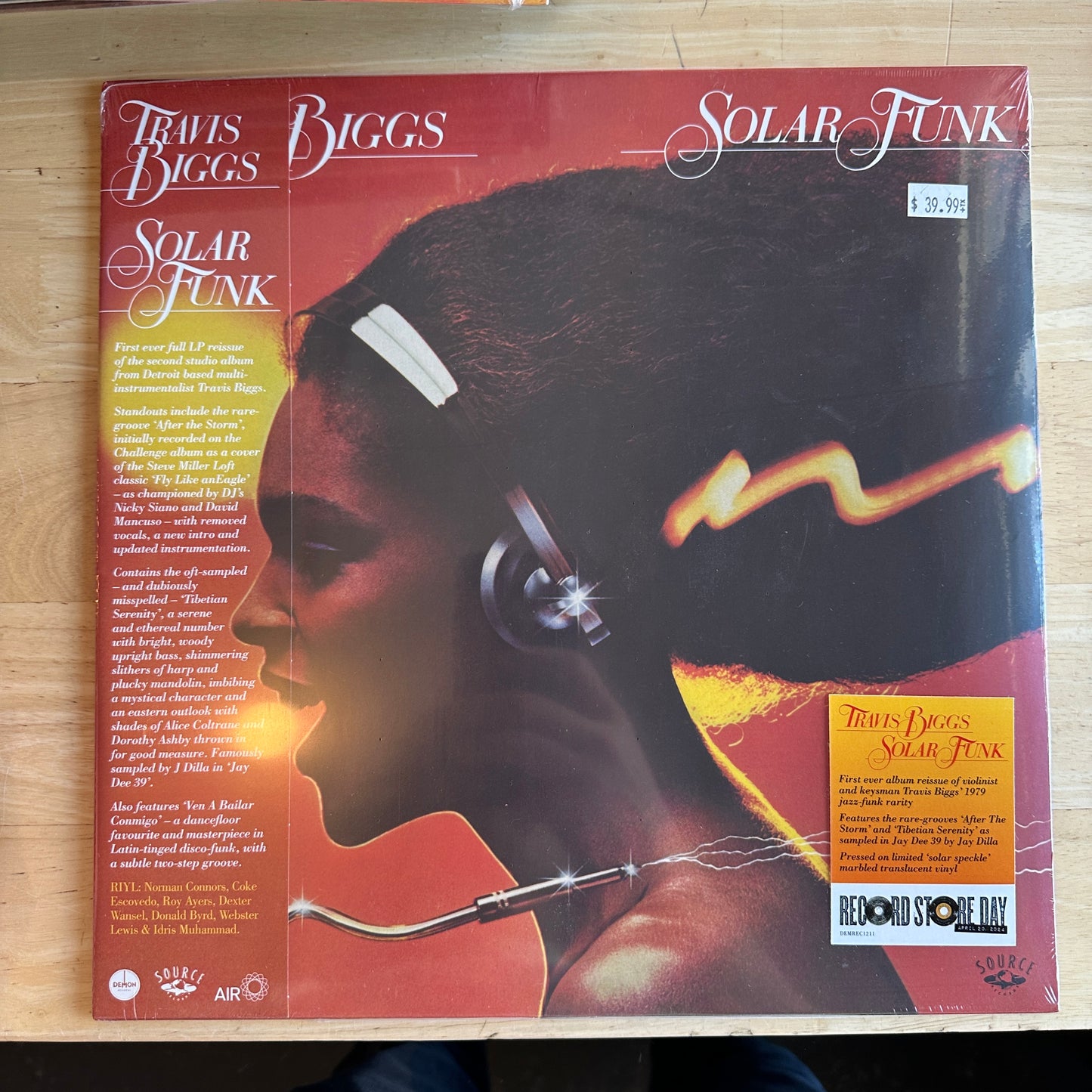 Travis Biggs "Solar Funk" LP