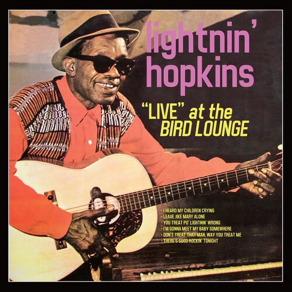 Lightning Hopkins "Live at the Bird Lounge" LP (Clear Red Vinyl)