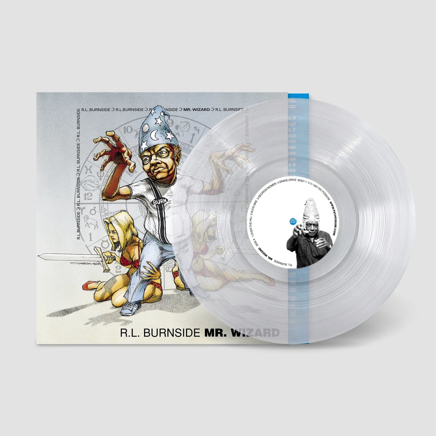 R.L. Burnside "Mr. Wizard" LP (30th Anniversary Clear Vinyl)