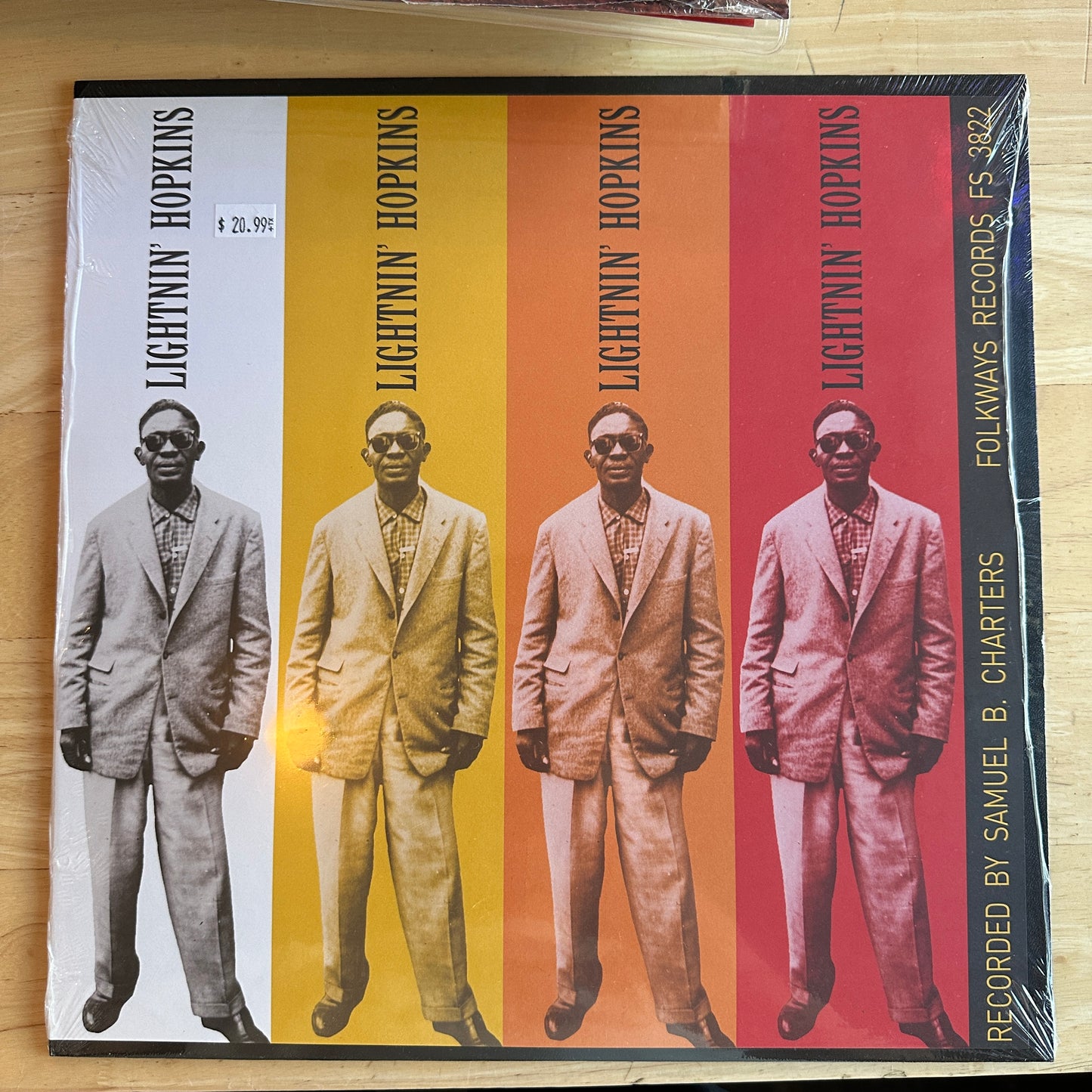 "Lightnin' Hopkins: Recorded by Sam Charters" LP