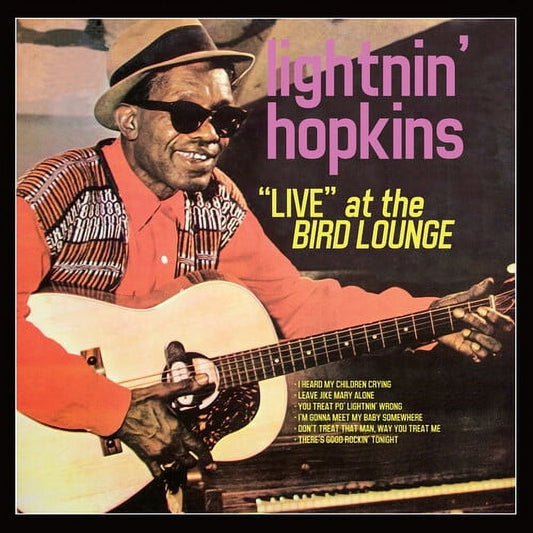 Lightning Hopkins "Live at the Bird Lounge" LP (Clear Red Vinyl)
